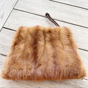 Vintage Mink Fur Muff Purse